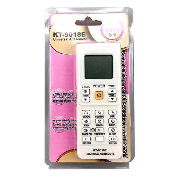 5000 in 1 Universal Air Conditioner Remote Control KT-9018E LCD AC Fernbedienung