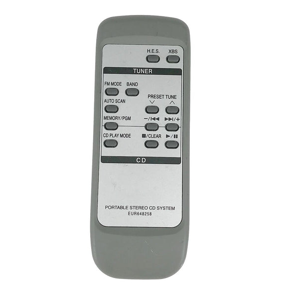 Used Genuine For PANASONIC EUR648258 Portable Stereo CD System Remote For RX-D25