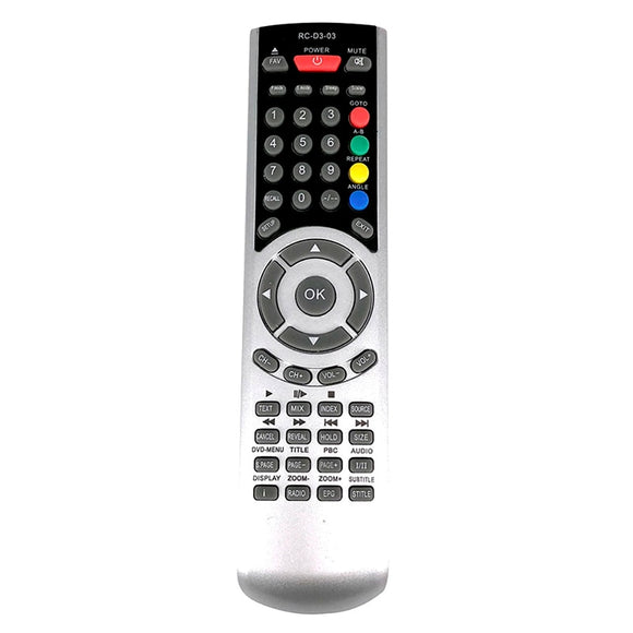 New Replacement for TECHNIKA TV/DVD COMBI AKAI Remote control RC-D3-03 Fernbedienung