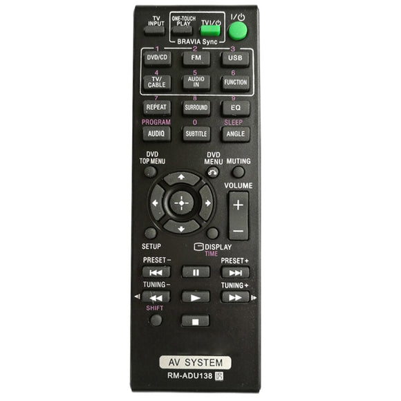 New Replace Remote Control RM-ADU138 For Sony DAV-TZ135 DAV-TZ140 DAV-TZ145 DAV-TZ150 HBD-TZ140 HBD-TZ145 Remote Controller