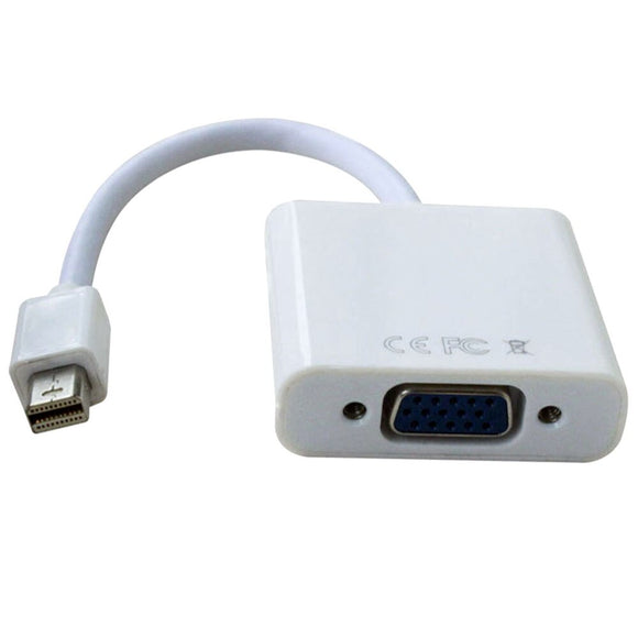 New Thunderbolt Mini DisplayPort Display Port DP To VGA Adapter Cable For Apple MacBook Air Pro Mac Mini PC Computer