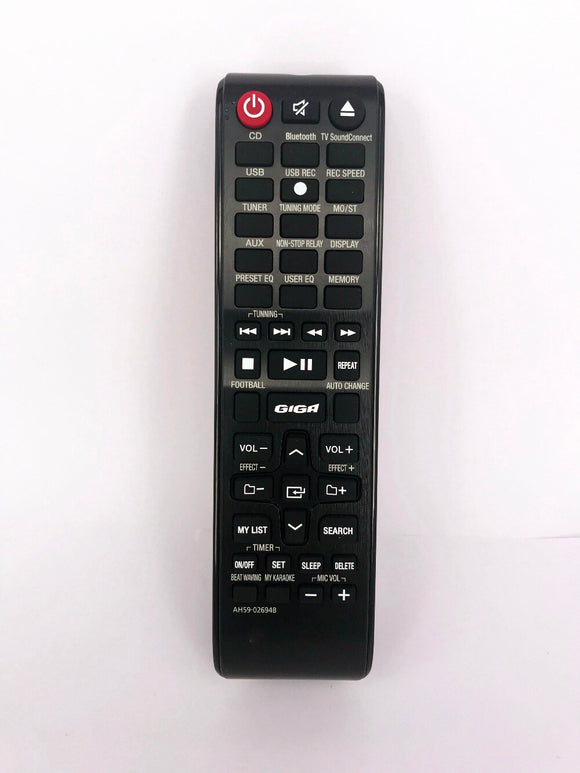 NEW Original AH59-02694B For Samsung Bookshelf Audio System Remote Control MX173J630 MX173J630/ZA MX173JS5000 MX173JS5000/ZA