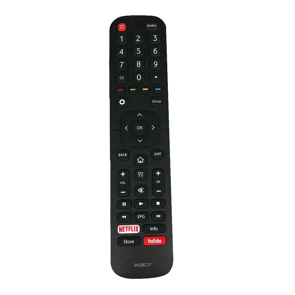 New Remote Control EN2BC27 For Hisense LED TV w/ NETFLIX YouTube APPs