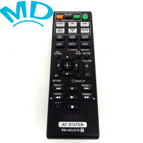 NEW RM-ADU078 for SONY Audio/Video Receiver Remote Control for DAV-TZ230 DAV-TZ510 DAV-TZ630 DAV-TZ710 HBD-TZ135 HBD-TZ530