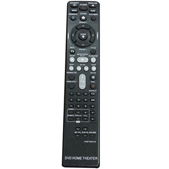 NEW AKB73636102 remote control For LG DVD HOME THEATER AKB37026852 DH4130S HT304 HT305 HT532 HT805 HT806 HT906