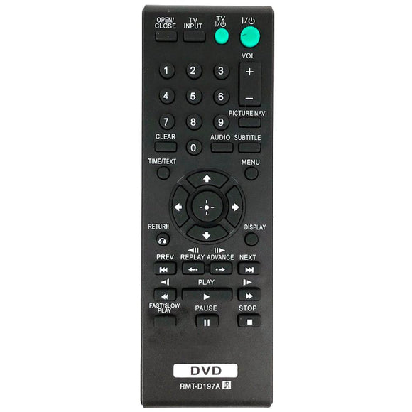 NEW REMOTE CONTROL FOR SONY DVD CD RMT-D197A DVP-SR110 DVP-SR115 DVP -SR120 SR210P SR310P DVP-SR320 DVP-SR405P