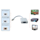 New Thunderbolt Mini DisplayPort Display Port DP To VGA Adapter Cable For Apple MacBook Air Pro Mac Mini PC Computer