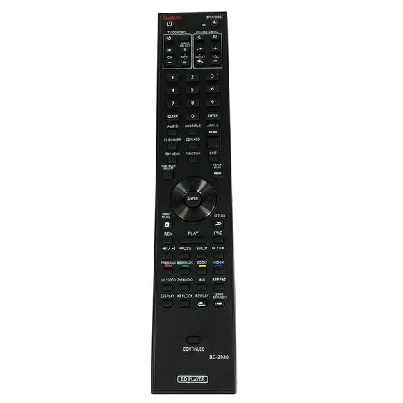 New Replace Remote Control RC-2930 BDP-140 For PIONEER Blu-ray Theater DVD BD Playe Fernbedienung