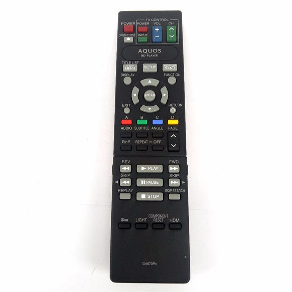 New Original for sharp BLU DVD Remote Control GA670PA For BD-HP50U BD-HP50 Fernbedienung